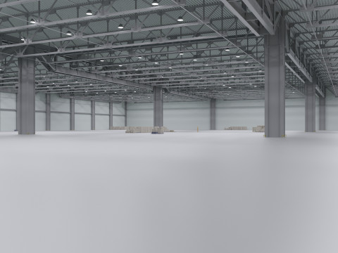 Warehouse Interior 3 3D मॉडल