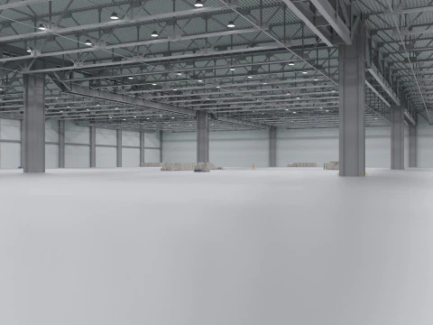 Warehouse Interior 3 3D Model