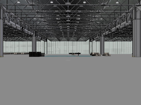 Warehouse Interior 3 3D मॉडल
