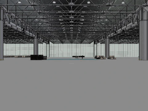 Warehouse Interior 3 3D Model