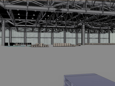 Warehouse Interior 3 3D मॉडल