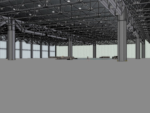 Warehouse Interior 3 3D मॉडल