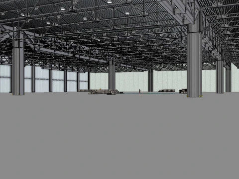 Warehouse Interior 3 3D Model