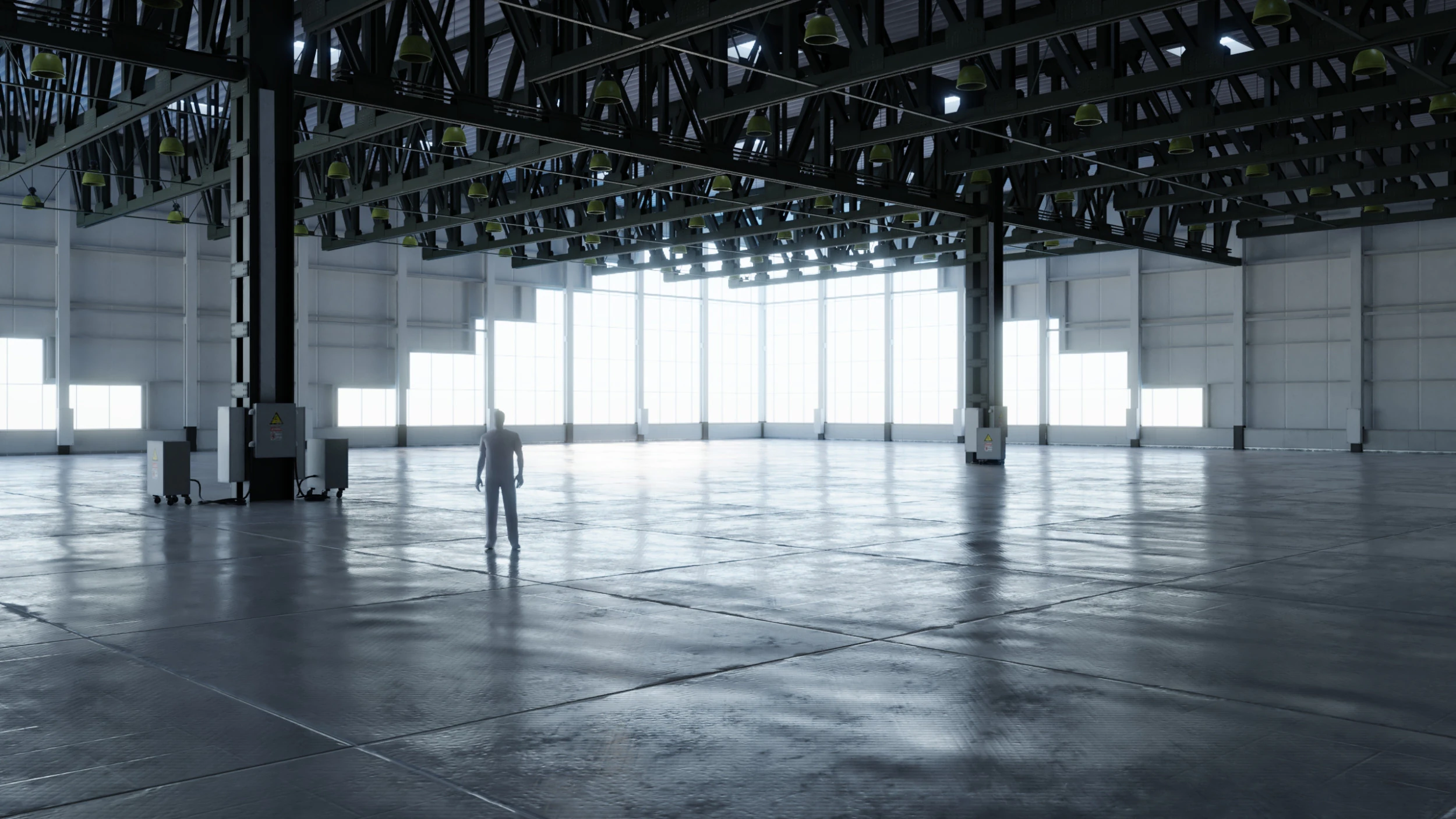 Warehouse Interior 4 - Textured 3D Model .c4d .max .obj .3ds .fbx .stl .blend 