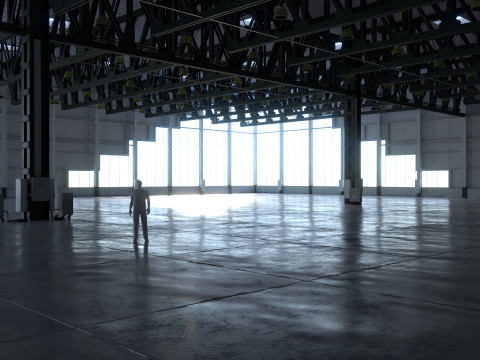 Warehouse Interior 4 - Textured Modelo 3D