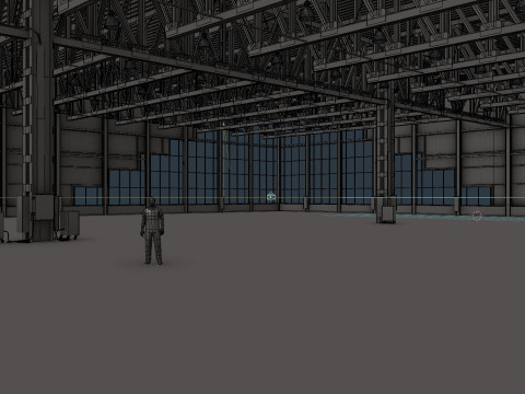 Warehouse Interior 4 - Textured Modelo 3D