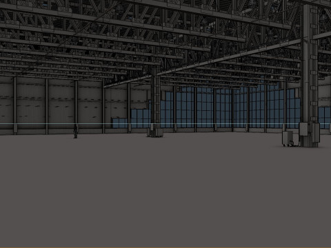 Warehouse Interior 4 - Textured Modelo 3D