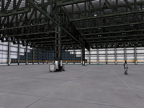 Warehouse Interior 4 - Textured 3D Model
