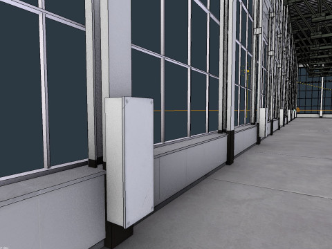 Warehouse Interior 4 - Textured Modelo 3D