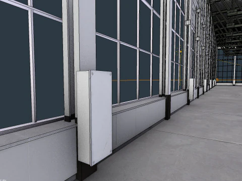 Warehouse Interior 4 - Textured 3D Model