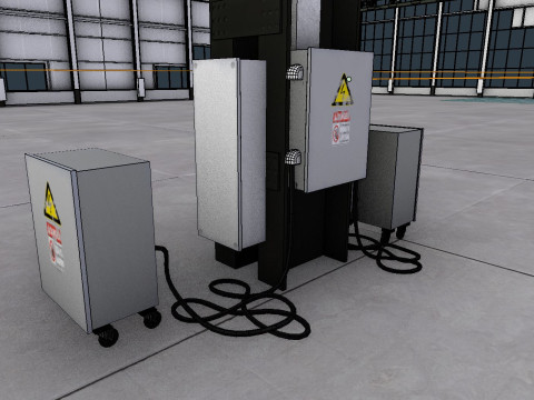 Warehouse Interior 4 - Textured Modelo 3D
