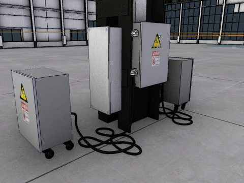 Warehouse Interior 4 - Textured 3D Model
