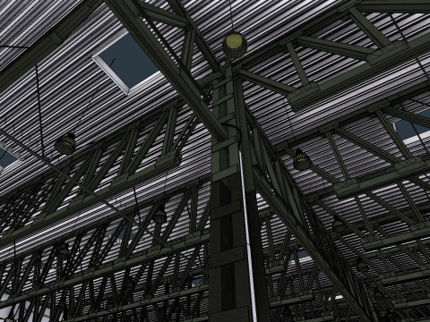 Warehouse Interior 4 - Textured Modelo 3D