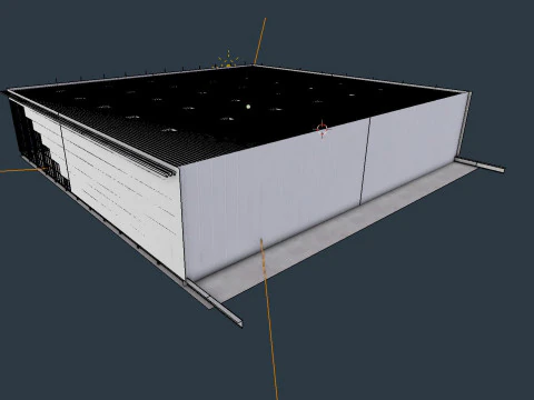 Warehouse Interior 4 - Textured 3D Model