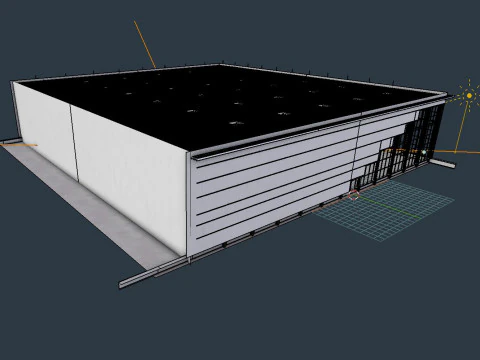 Warehouse Interior 4 - Textured 3D Model