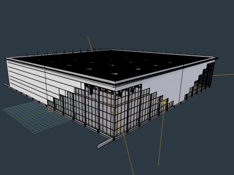Warehouse Interior 4 - Textured Modelo 3D