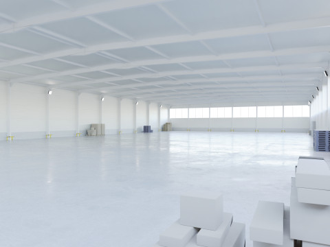 Warehouse Interior 5 3D-Modell