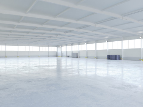 Warehouse Interior 5 3D-Modell