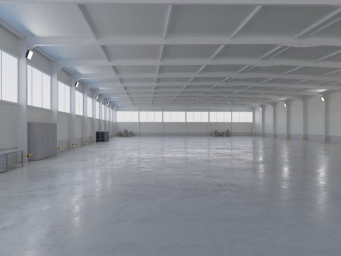 Warehouse Interior 5 3D-Modell