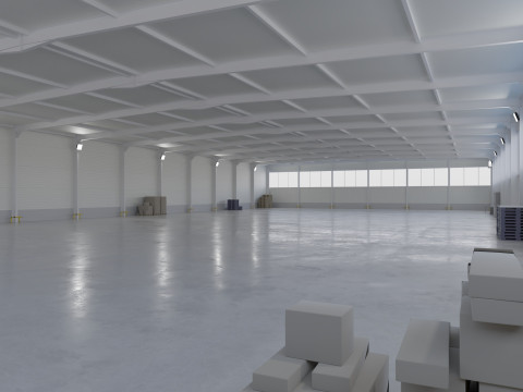 Warehouse Interior 5 3D-Modell