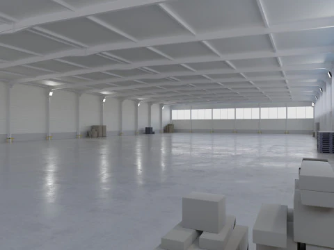 Warehouse Interior 5 3D Model