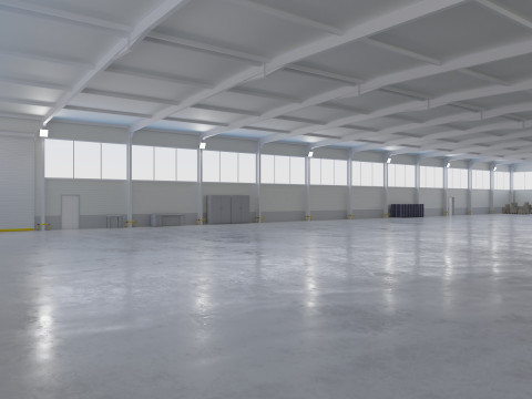 Warehouse Interior 5 3D-Modell