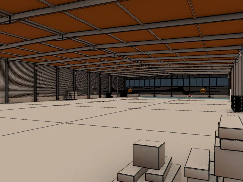 Warehouse Interior 5 3D Model