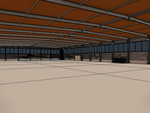 Warehouse Interior 5 3D-Modell