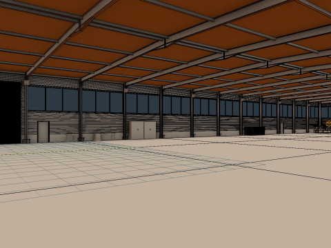 Warehouse Interior 5 3D-Modell