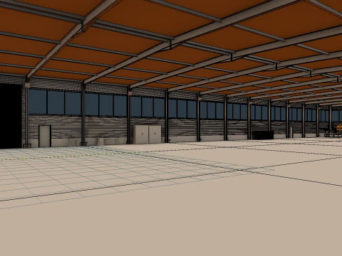 Warehouse Interior 5 3D Model