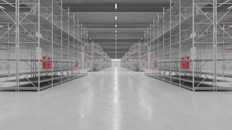 Warehouse Interior 6 3D Model .c4d .max .obj .3ds .fbx .stl .blend