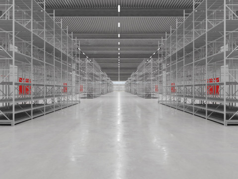 Warehouse Interior 6 3D-Modell