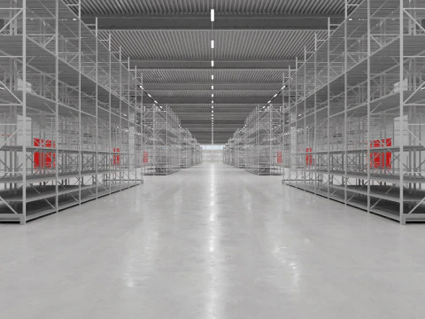 Интерьер склада 6 3D Модель