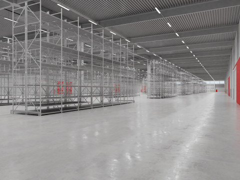 Warehouse Interior 6 3D Model
