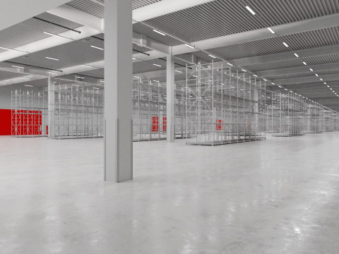 Warehouse Interior 6 3D Model