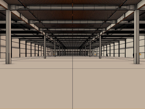 Warehouse Interior 6 3D Model