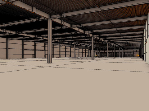 Warehouse Interior 6 3D Model