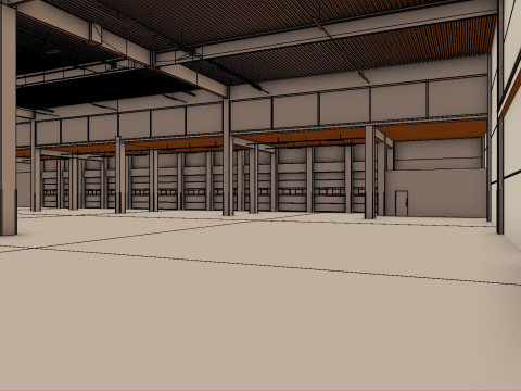Warehouse Interior 6 3D Model