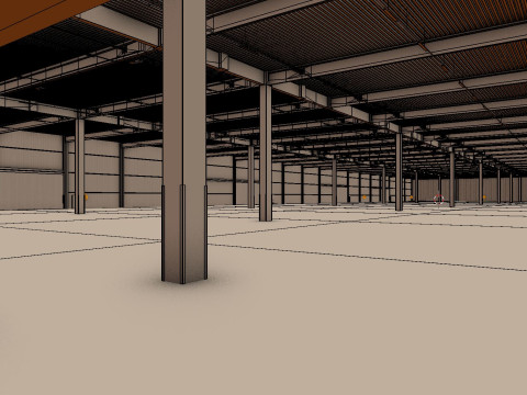 Warehouse Interior 6 3D Model