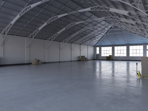 Warehouse Interior 7 3D-Modell