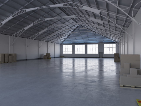 Warehouse Interior 7 3D-Modell