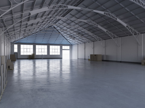 Warehouse Interior 7 3D-Modell