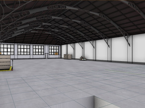 Warehouse Interior 7 3D-Modell