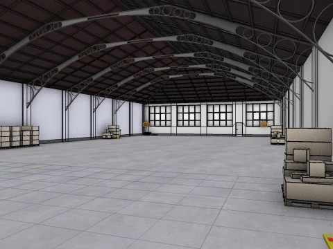 Interior do Armaz&eacute;m 7 Modelo 3D