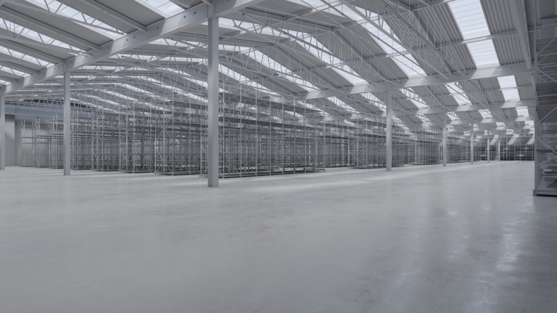 Warehouse Interior 8 3D Модель .c4d .max .obj .3ds .fbx .stl .blend