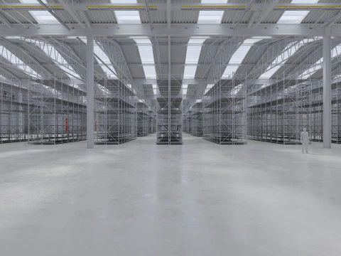 Warehouse Interior 8 3D Model