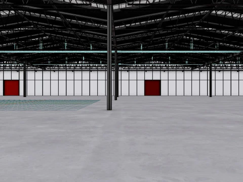 Warehouse Interior 8 3D Model