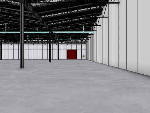 Warehouse Interior 8 3D Model