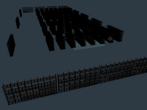 Warehouse Interior 8 3D Model