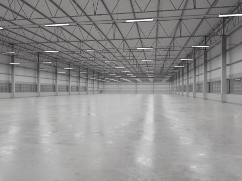 Warehouse Interior 9 3D-Modell